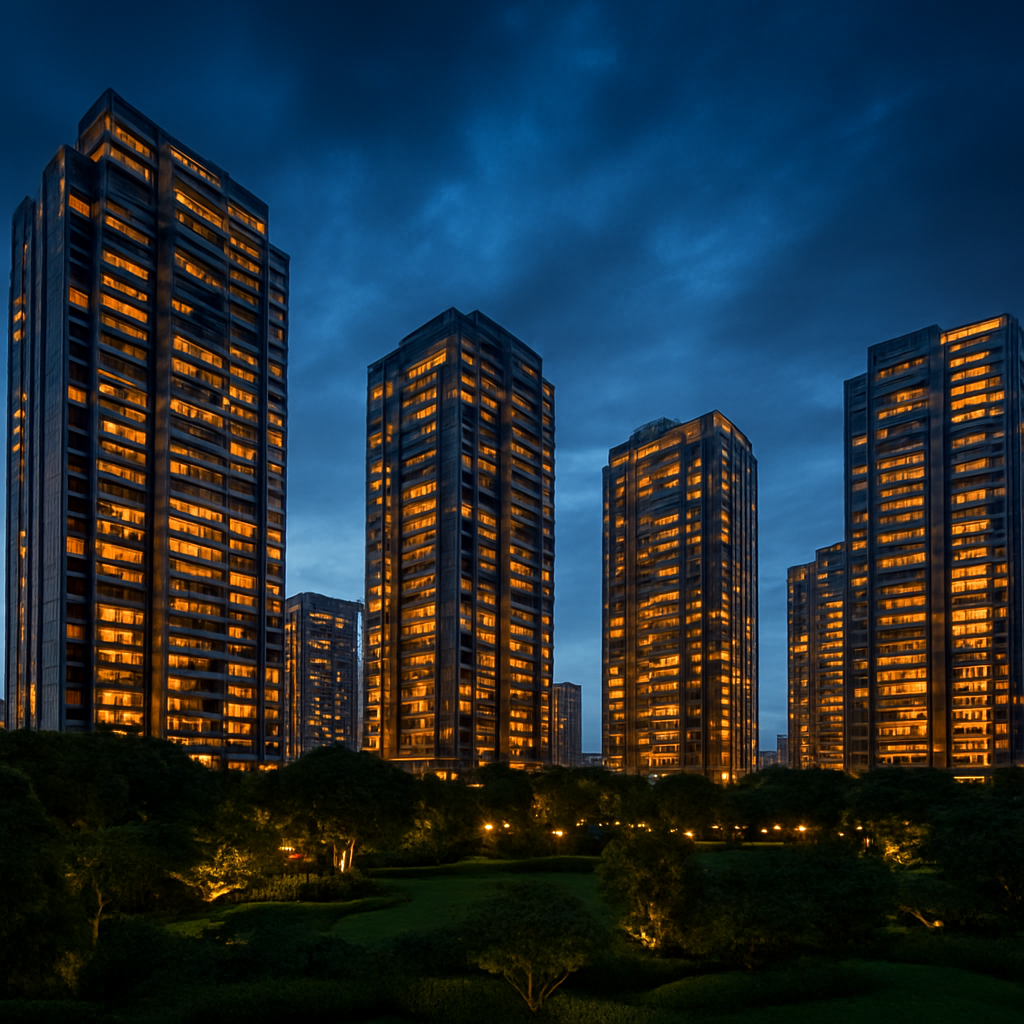 Luxury residential skyline